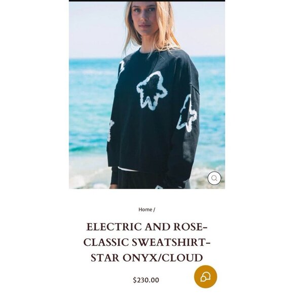 NWT Size S - Electric & Rose Classic Sweatshirt (NWT US$ 188) - Picture 11 of 11